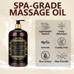 Pjordo Anti Cellulite Massage Oil bottle with label