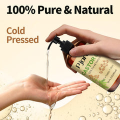 10 oz cold-pressed castor oil bottle