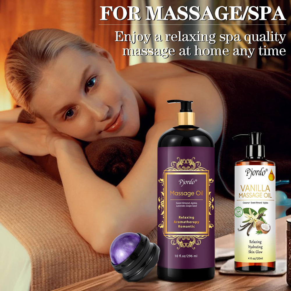 Gift-ready packaging of Pjordo massage oil set