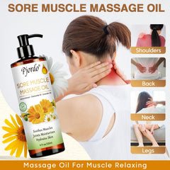 Pjordo All-in-one massage set with three oils and roller ball