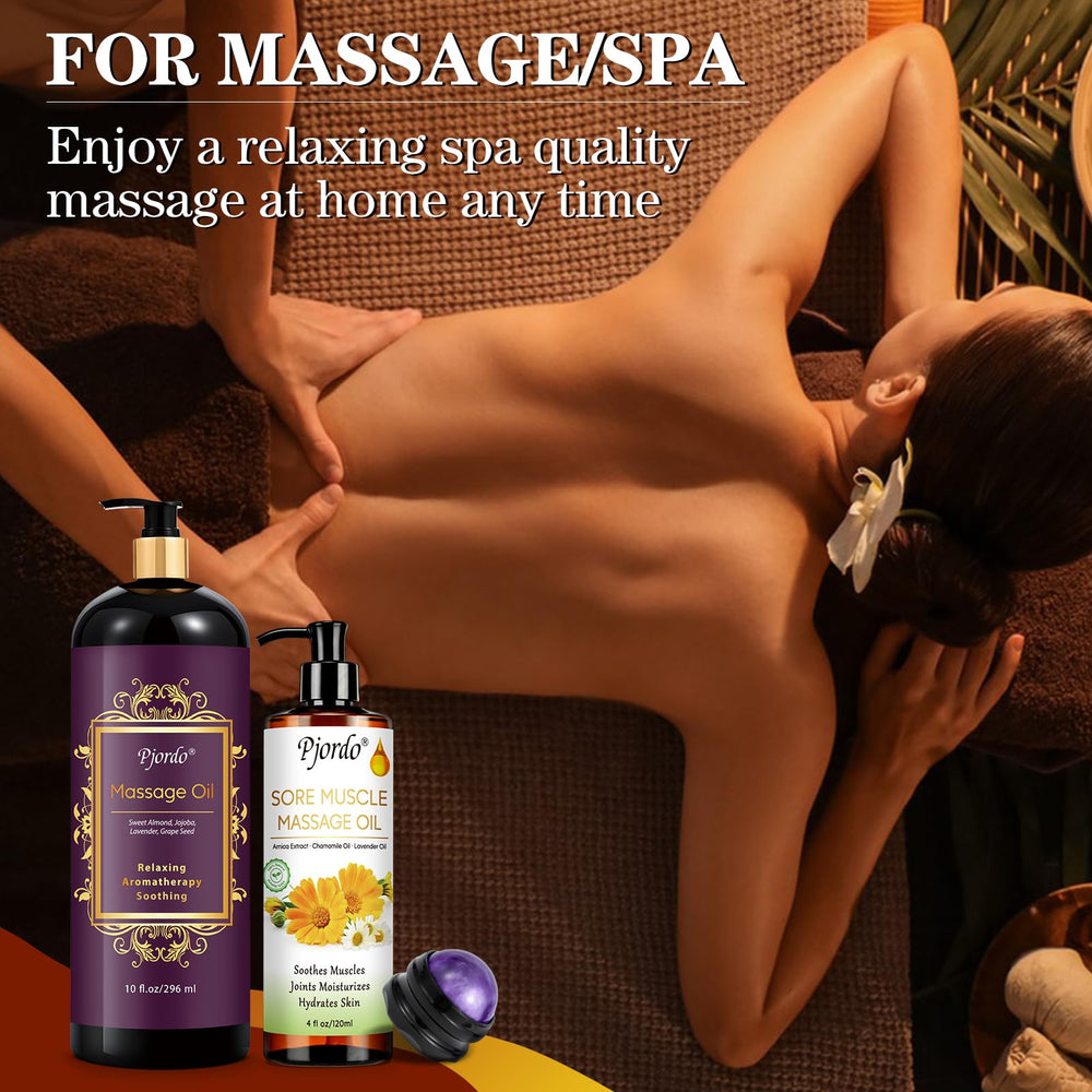 Skin moisturized after applying lavender massage oil