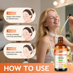 Vitamin E oil for hair and nails care routine