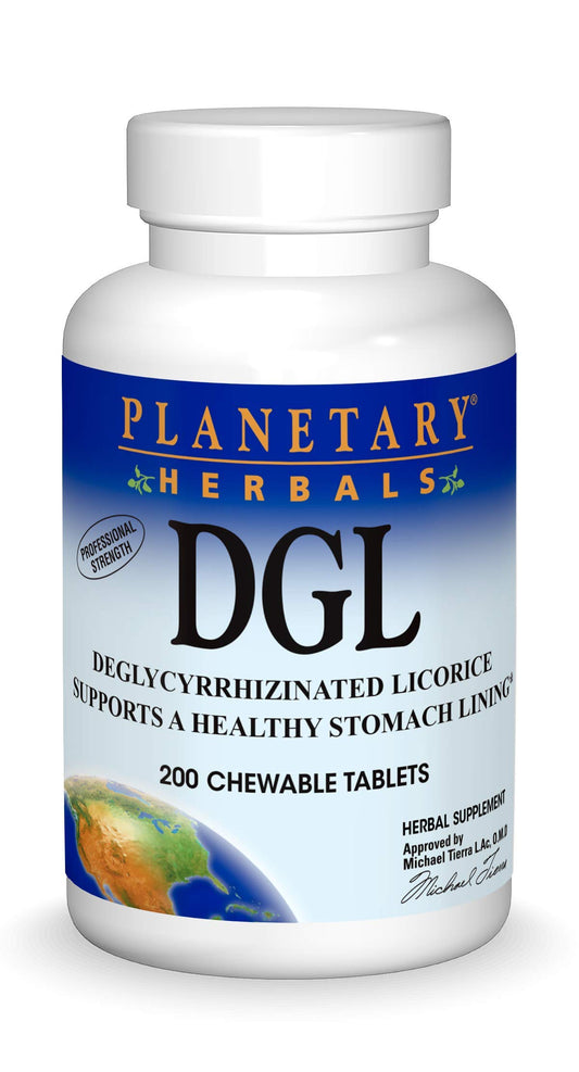 Planetary Herbals DGL licorice bottle and box