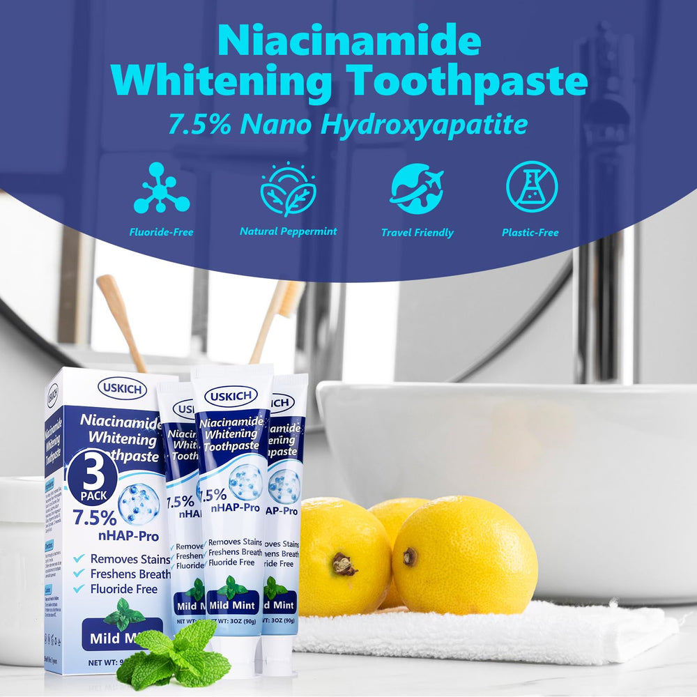 Plant-based ingredients and fluoride-free formula label
