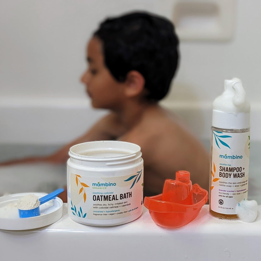 Plant-based, gentle cleanser suitable for children's hair and body