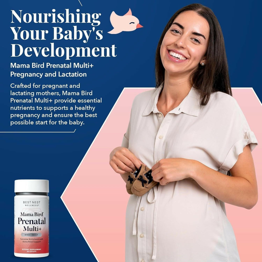 Plant-based prenatal ingredients close-up