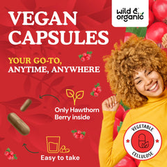 Plant-based vegan ingredients label on packaging