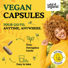 Plant-based vegetable cellulose coating on astragalus capsules