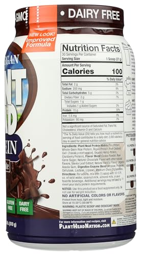 Plant Head Protein Chocolate 1.8 lb packaging