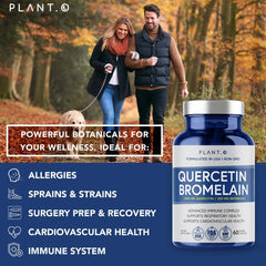 Plant.O Nutrition Quercetin with Bromelain ingredients panel
