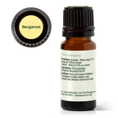 Product features banner for Bergamot Essential Oil