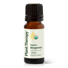 Plant Therapy Organic Bergamot Essential Oil bottle, 10 mL