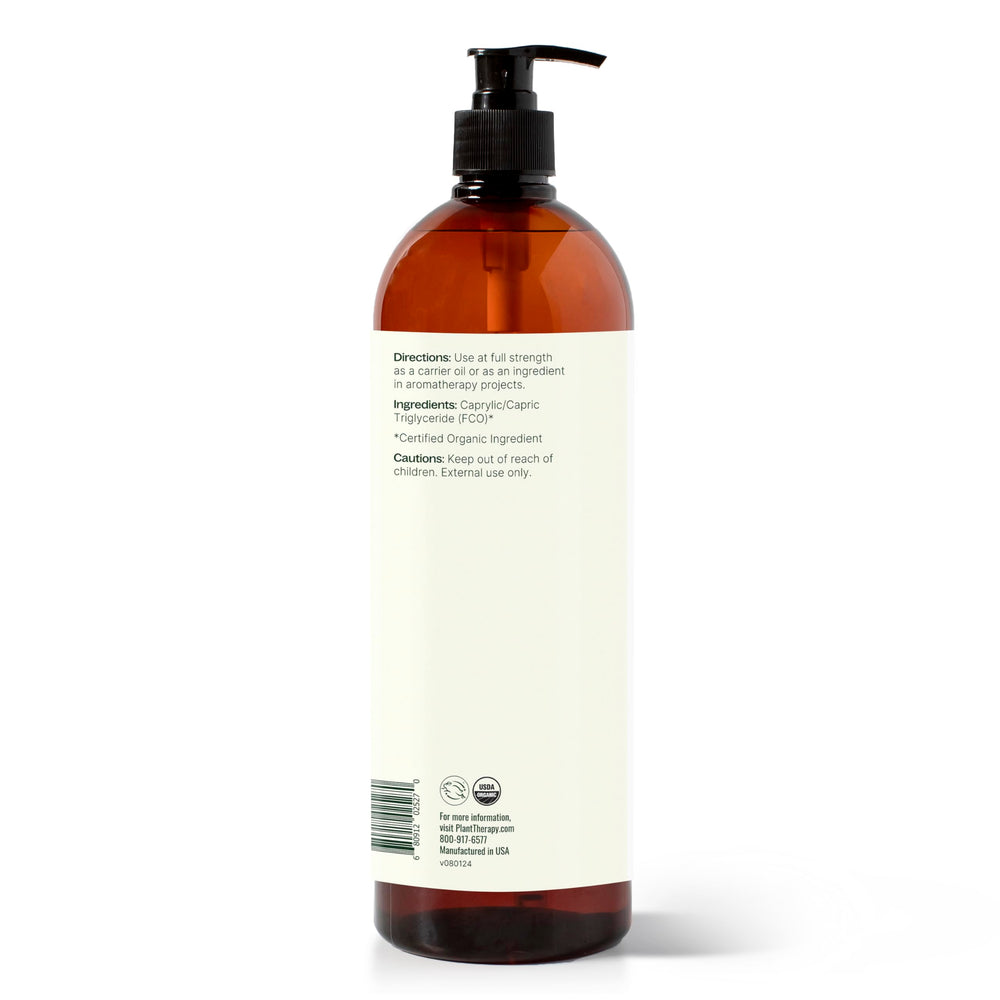 Plant Therapy coconut oil label and packaging