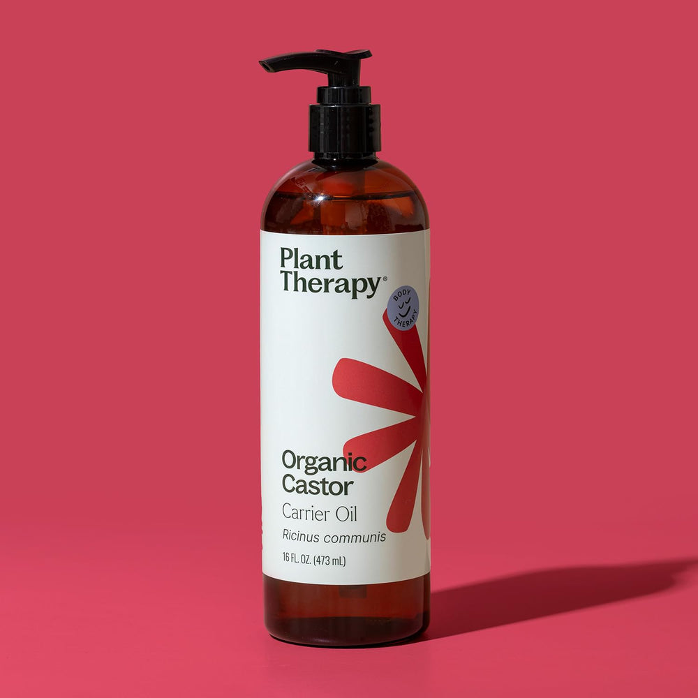 Castor oil for hair care – bottle with dropper