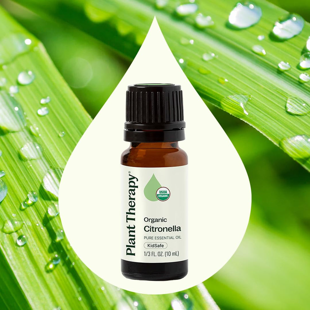 Label close-up for Plant Therapy Citronella Organic Essential Oil