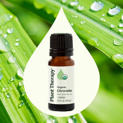 Label close-up for Plant Therapy Citronella Organic Essential Oil
