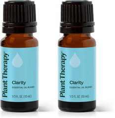 Plant Therapy Clarity bottle front view highlighting focus-support potential.