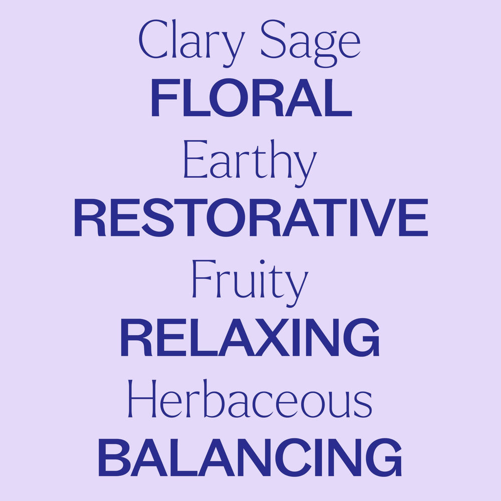 Topical application of Clary Sage oil diluted for skin