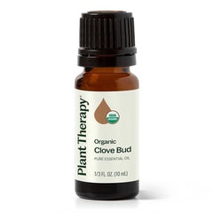 Bottle of Plant Therapy Clove Bud Organic Essential Oil, 10 mL