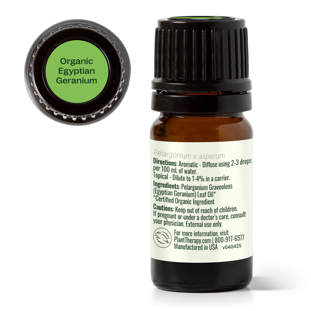 Packaging and label for Plant Therapy Geranium oil