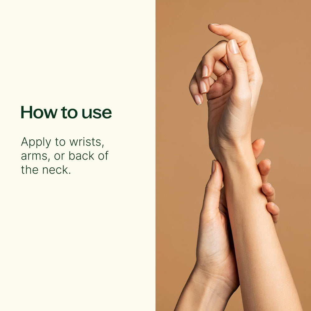 Energy blend roll-on applicator close-up