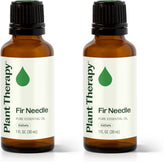 Plant Therapy Fir Needle Oil bottle with pure, woody aroma for calm spaces.