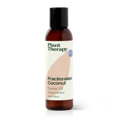Front view of Plant Therapy Fractionated Coconut Oil 4 oz bottle