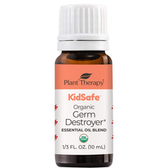 Plant Therapy KidSafe Destroyer essential oil blend bottle 10 mL