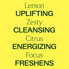 Dropper releasing lemon essential oil