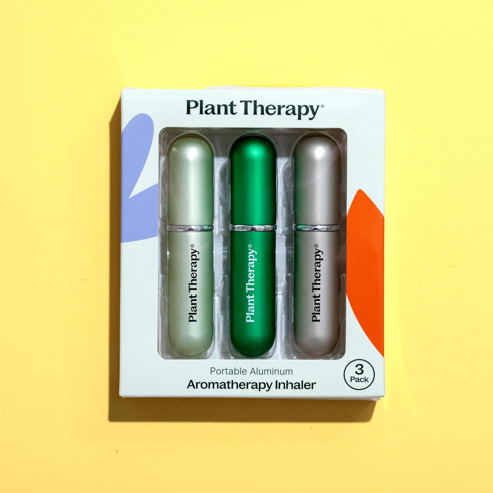 On-the-go aromatherapy with a personal nasal inhaler in use