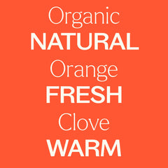 Close-up of Plant Therapy Orange Clove oil label