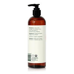Product packaging showing 16 oz bottle