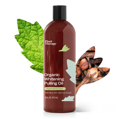 Front view of Plant Therapy Organic Pulling Oil 16 oz bottle