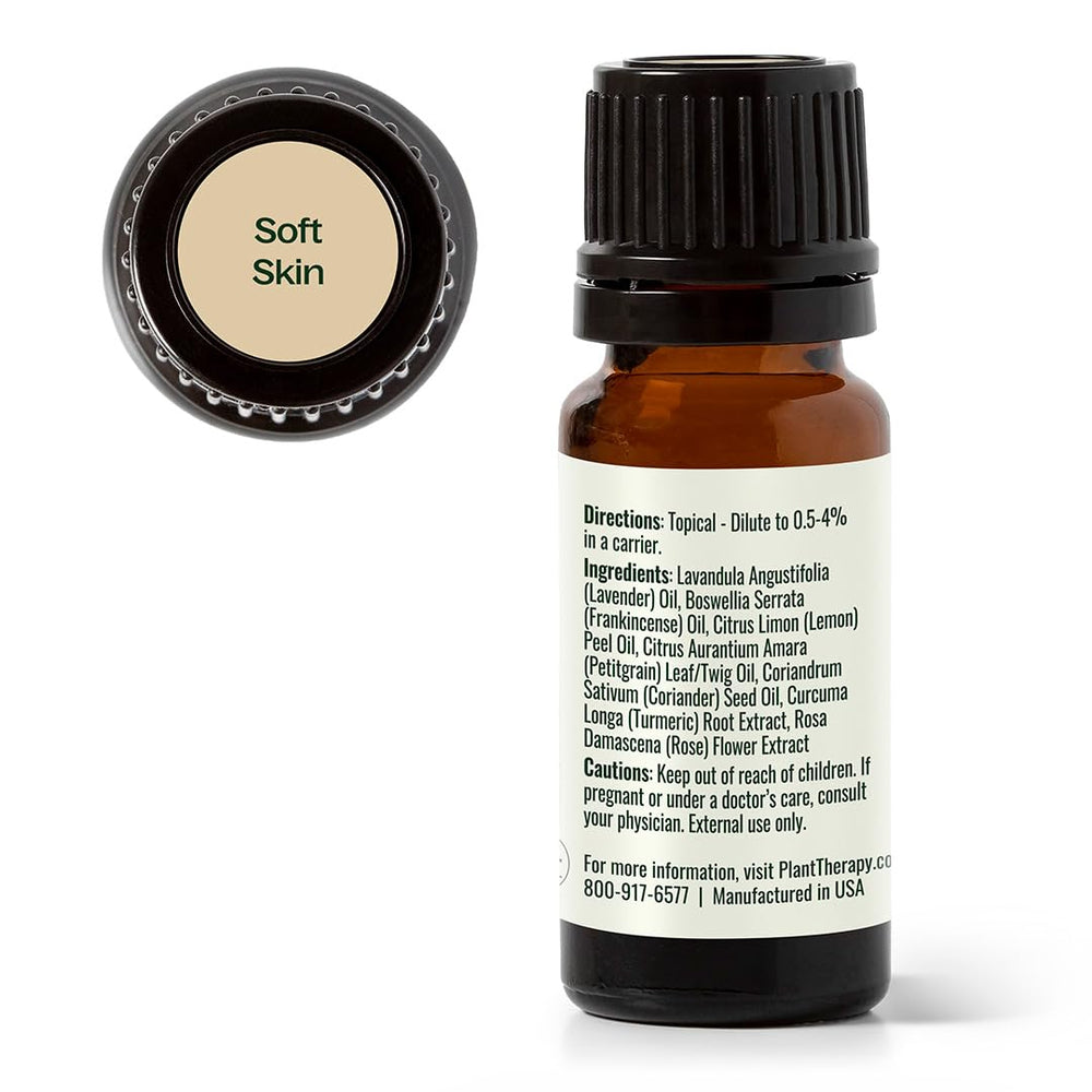 Plant Therapy Soft Skin application image demonstrating easy DIY skin care routine.