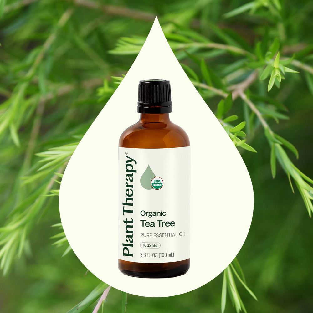 Tea Tree Oil label showing USDA Organic certification