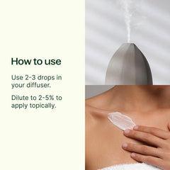Close-up of Plant Therapy Tension Relief bottle label