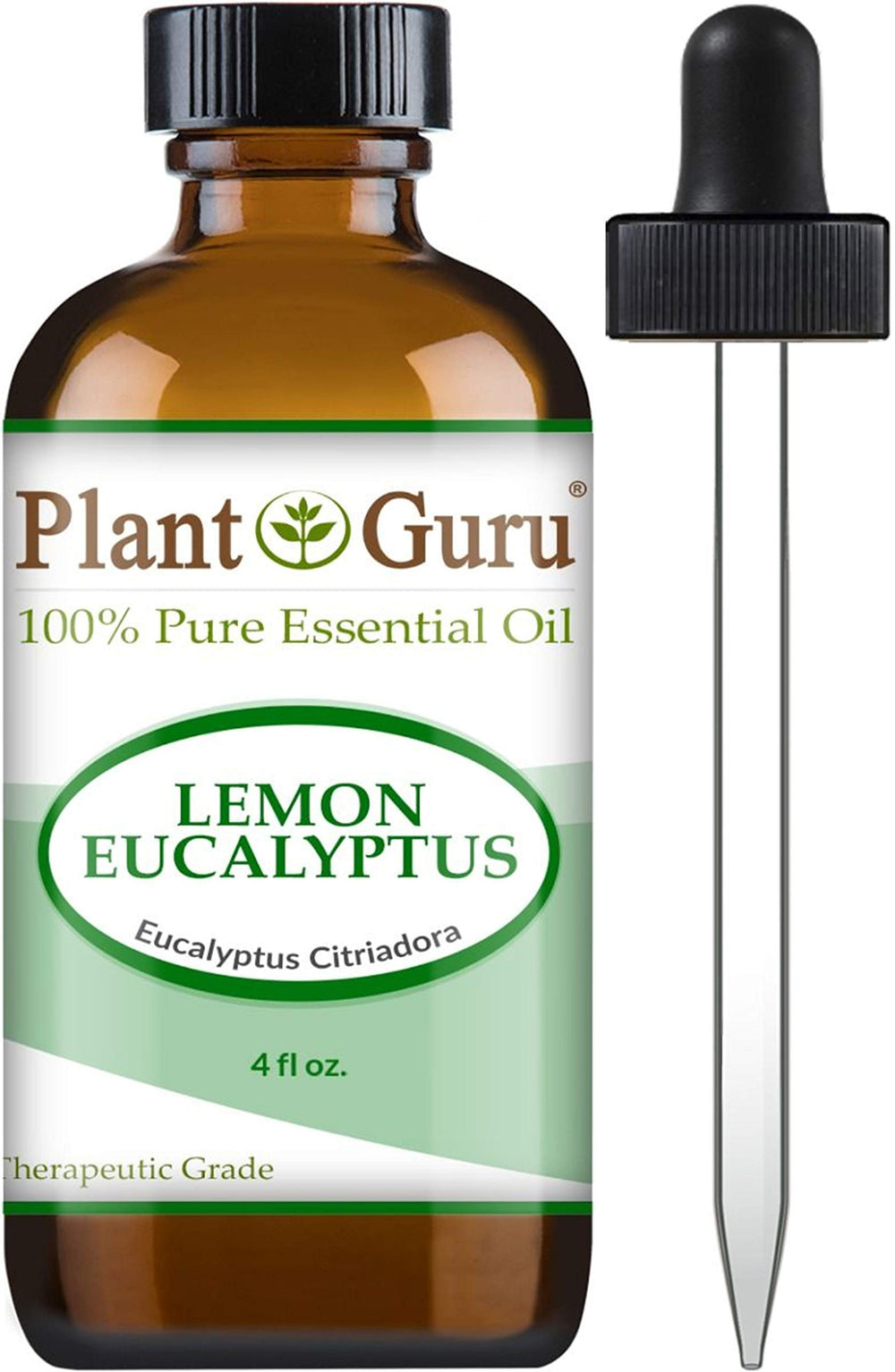 Plant Guru Lemon Eucalyptus essential oil 4 oz bottle front view