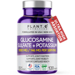 PLANT.O NUTRITION Glucosamine Sulfate with Potassium bottle packaging