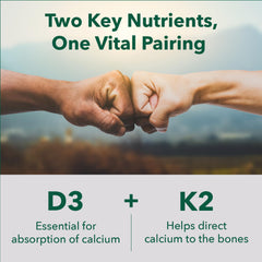 Infographic showing vegan D3 from lichen and K2 MK7