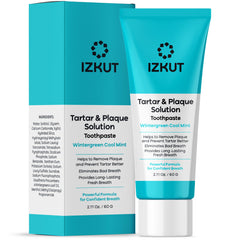 Plaque & Tartar Remover Toothpaste Wintergreen tube on white background