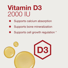 Dosage instruction for a 2-drop serving of D3