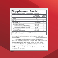 Graphic showing DHA and EPA profile in krill oil for high bioavailability