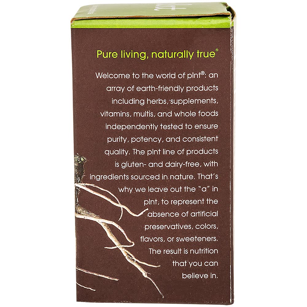 Supplement facts panel for plnt Ashwagandha