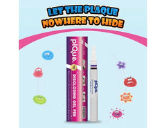 PLQUE pen used by braces wearer to spot hard-to-clean areas