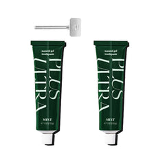 Plus Ultra 2 fluoride-free gel toothpaste in recyclable aluminum tube