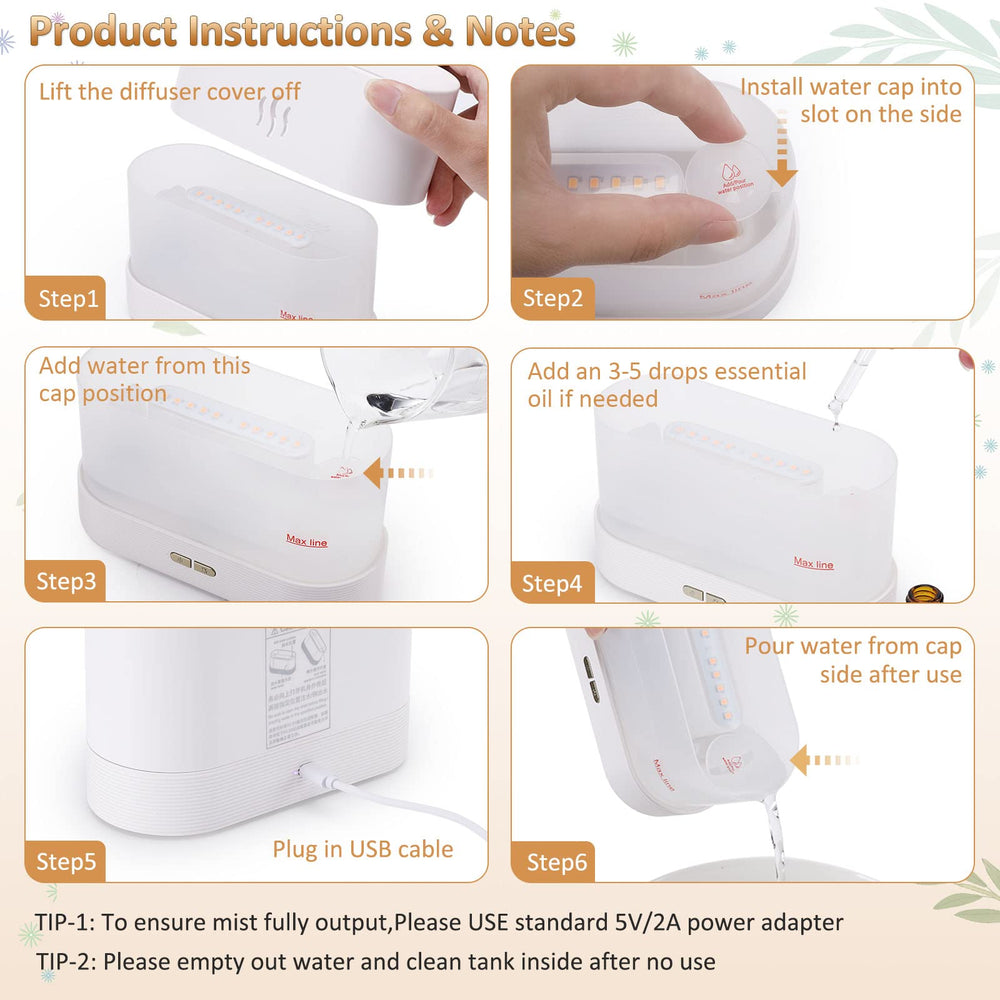 PLUWEL diffuser emits ultrasonic mist with fragrance.