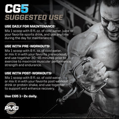 PMD CG5 packaging side view with 30 serving claim