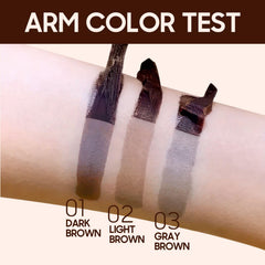 PMRXSETD Brow Tint set for 20 minutes before peel-off reveal.