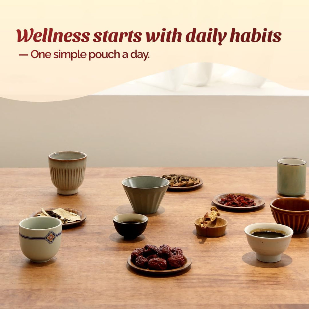 Infographic showing 12+ traditional Korean herbs
