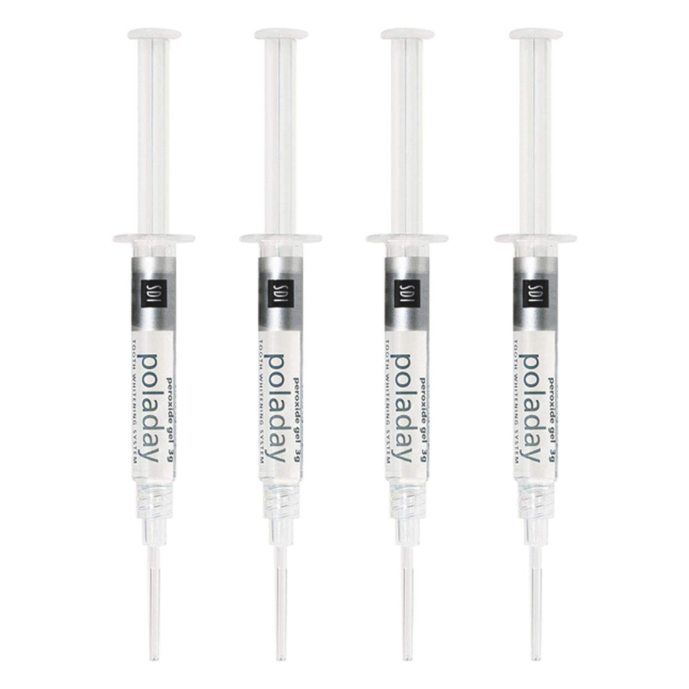 Close-up of PolaDay whitening gel texture for the take-home kit
